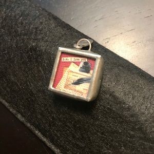 🐚JEWEL KADE🐚CHARM: P.S. I Love You (pewter❤️)